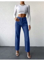 Джинсы SHEIN XS Темно-синий sz2310093070136513