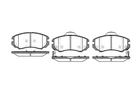 Гальмівні колодки перед Sonata 01-/Magentis 05- WOKING P8533.02 Hyundai Elantra, Tucson, Coupe, Sonata, Tiburon; KIA Sportage, Optima, Soul, Magentis 2EA1158101, 2CA2058101, 38A8158101
