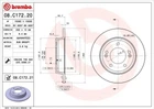 Тормозные диски BREMBO 08C17221 KIA Pro Ceed, Ceed, Soul, Cerato; Hyundai I30, Veloster, Elantra, Creta 584113X300, 58411A6300, 584113Y300