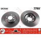 Тормозные диски TRW DF2586 Renault Kangoo, Clio, Megane, Twingo, Sandero, Logan; Nissan Kubistar; Dacia Logan 402062984R, 4020600Q0K, 4020600QAA