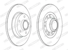 Гальмівний диск FERODO DDF26021 Opel Vivaro; Renault Trafic 6000620071, 432007343R, 4320600Q0H
