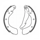 Гальмівна колодка ABE C0X008ABE Opel Astra, Kadett, Vectra, CORSA, Combo; Chevrolet Lacetti, Epica; Buick Excelle