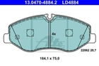 Комплект гальмівних колодок ATE 13047048842 Mercedes Vito, V-Class A4474200020, 4474200020, A4474200220