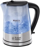 Електрочайник Russell Hobbs Purity 1л, скло, з фільтром Brita, сріблясто-чорний (00109380)
