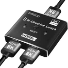 HDMI 2.1 світч / розгалужувач 2в1 OEM HVS11, двосторонній на 2 канали Bi-Direction Switch, 8К