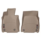 Килимки у салон Lexus LS460 2012- AWD, з бортом, передні, бежеві, Weathertech 455141