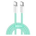 Дата кабель USB-C to USB-C 1.0m 60W 3.0А green ColorWay (ek19595)