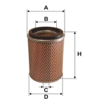Повітряний фільтр WIX FILTERS WA6112 1112656, 1650080G01, 1654504N00
