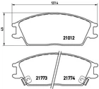 Гальмівні колодки BREMBO P30024 Hyundai Accent, Pony, Getz, Lantra 45022SA6N50, 45022SA6N52, 45022SA6600