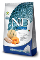 Беззерновой сухой корм Farmina N&D Grain Free OCEAN PUMPKIN для щенков средних и больших пород с треской и дыней