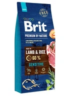 Сухий корм Brit Premium Sensitive Lamb для собак з чутливим травленням зі смаком ягняти