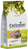 Полнорационный сухой корм Exclusion Adult Chicken Medium Breed с курицей для взрослых собак средних пород