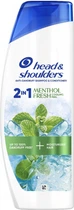 Шампунь против перхоти и бальзам-ополаскиватель 2 в 1 Head & Shoulders Свежесть ментола 625 мл (8700216305372)