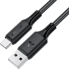 Кабель Acefast C17-04 USB-A to USB-C silicone charging data cable Black (6974316284178)
