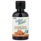 Жидкий экстракт стевии NOW Foods, Better Stevia "English Toffee" бескалорийный сахарозаменитель, подсластитель со вкусом английского ириса (59 мл / 2 жидк. унции)