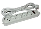 Фильтр сетевой Maxxter, 5 розеток, 4.5 м, Grey (SPM5-G-15G)