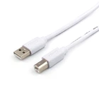 Кабель USB 2.0 AM/BM 1,8 м Ferite White Atcom для переферии (3795)