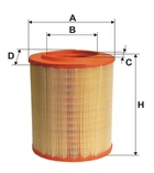 Повітряний фільтр WIX FILTERS WA9566 Alfa Romeo 159 55183562, 71773167