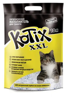 Силікагелевий наповнювач для котячого туалету Kotix 10 л, гігієнічний наповнювач для котів
