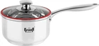 Ківш із кришкою Krauff Prime Chef 26-238-068 14 см 1.2 л сріблястий