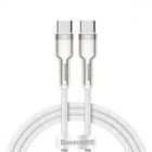 Кабель Baseus Cafule Metal Type-C to Type-C 100W (1m) white