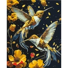 Картина за номерами "Танок птахів" LW30759 з фарбами металік 40х50 см Origami LW30759