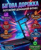 Беговая дорожка Everfit TFK 355 Slim электрическая 1,75/2,75 л.с. 14 км/ч 100 кг LCD 12 программ черная складная
