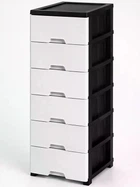 Комод пластиковый NEO white 6 ярусов для дома