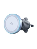 Автодержатель с беспроводной зарядкой UGREEN W758 Magnetic Wireless Car Charger 25W QI2.2 Starlight Blue (55967)