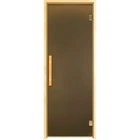 Стеклянная дверь Tesli Lux Magnetic 700х1900 мм закаленное стекло прозрачная бронза для бани и сауны