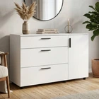Комод Doros Торн Белый 3Ш/1Д 135х51.6х80 (DRS-012104)