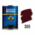 Алкидная эмаль ПФ - 133 "Днепровская вагонка" 0.9 л вишнёвая 305