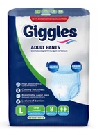 Подгузники-трусики Giggles для взрослых L 100-150 см, 8 шт