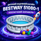 Дитячий надувний басейн Bestway 51080-1 Космічний корабель