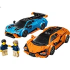 Серія будівельних блоків LEGO для гоночних автомобілів 77238, гоночний автомобіль Lamborghini, іграшка для хлопчиків та дівчаток, подарунок до Дня захисту дітей, прикраса