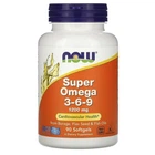 Жирные кислоты Now Foods Super Omega 3-6-9 1200 мг 90 капсул в упаковке (VMD-1207545)