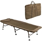 Карпова туристична розкладачка Ranger BED 80 Fleece до 160 кг Brown (RA5525)