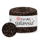 YarnArt Galassia, Шоколад №5819 - пряжа с микропайетками, 25 г / 112 м, декоративная блестящая нить для одежды и аксессуаров