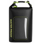 Гермомешок водонепроницаемый с окном для телефона SP-Sport Waterproof Bag 7494 объем 5 литров Black-Green