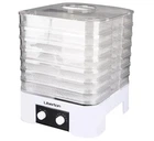 Сушарка овочів та фруктів Liberton LFD-5521, White, 520W, механічне керування, об'єм 21 л, 7 ярусів, діапазон температури: 40-70 C