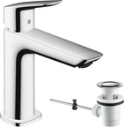 Змішувач hansgrohe Logis для раковини з зливним набором, хром 71251000
