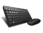 Комплект бездротовий Rapoo 8000M, Black, Optical, Bluetooth, клавіатура+миша