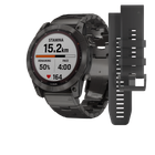Смарт-годинник Garmin Fenix 7X Sapphire Solar C. Grey DLC Titanium w. Carbon Grey DLC Vented T. Band (010-02541-27)