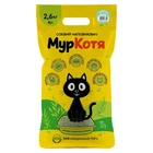Соєвий наповнювач для котячого туалету МурКотя м'ята, 2,6 кг/6 л