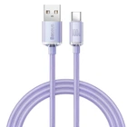 Кабель Baseus Crystal Shine USB-A to USB-C 1.2m Purple (CAJY000405)