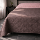 Покрывало U-tek Двуспальное 175x210 см Аквастоп Blush Pink & Brown (QBBPB1721)