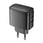 Зарядний пристрій Hoco CS63A (1USB / 1USB-Type C) (PD65W/QC GAN) (колір чорний)