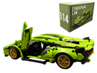 Автомобильный конструктор Technics Lamborghini 1:14 зеленый, 1280 деталей