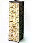 Комод пластиковый R-Plastic Мрамор Gold на 8 выдвижных ящиков для дома