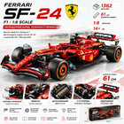 Конструктор болид Ferrari SF-24 F1 1:8 Technic, 1362 детали, коллекционная модель Формулы-1, подарочная коробка